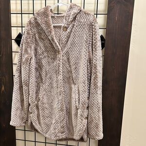 Cozy Textured Hooded Sweater